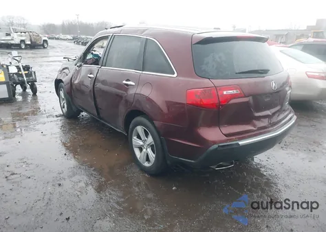 2013 Acura Mdx Technology Package z USA, uszkodzony, nr VIN 2HNYD2H36DH516229